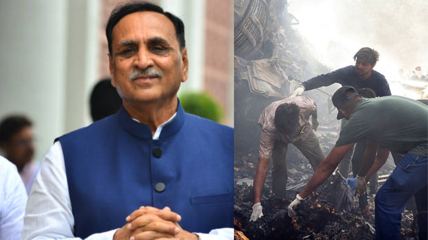 "Vijay Rupani’s Mortal Remains Reach Rajkot: Thousands Gather for Final Farewell After Tragic Boeing 787 Dreamliner Crash in Ahmedabad"