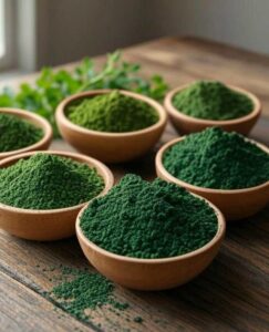 Green Leaf Powder with Curd:
