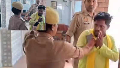 Ghazipur Viral Video गाज़ीपुर में गूँजी थप्पड़ की गूँज: महिला कांस्टेबल और SBSP कार्यकर्ता का वीडियो वायरल