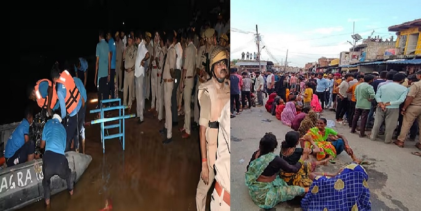 Durga idol immersion accident in Agra आगरा की करुण पुकार: दुर्गा विसर्जन बना मौत का मंजर, तीन युवक मृत, कई अब भी लापता