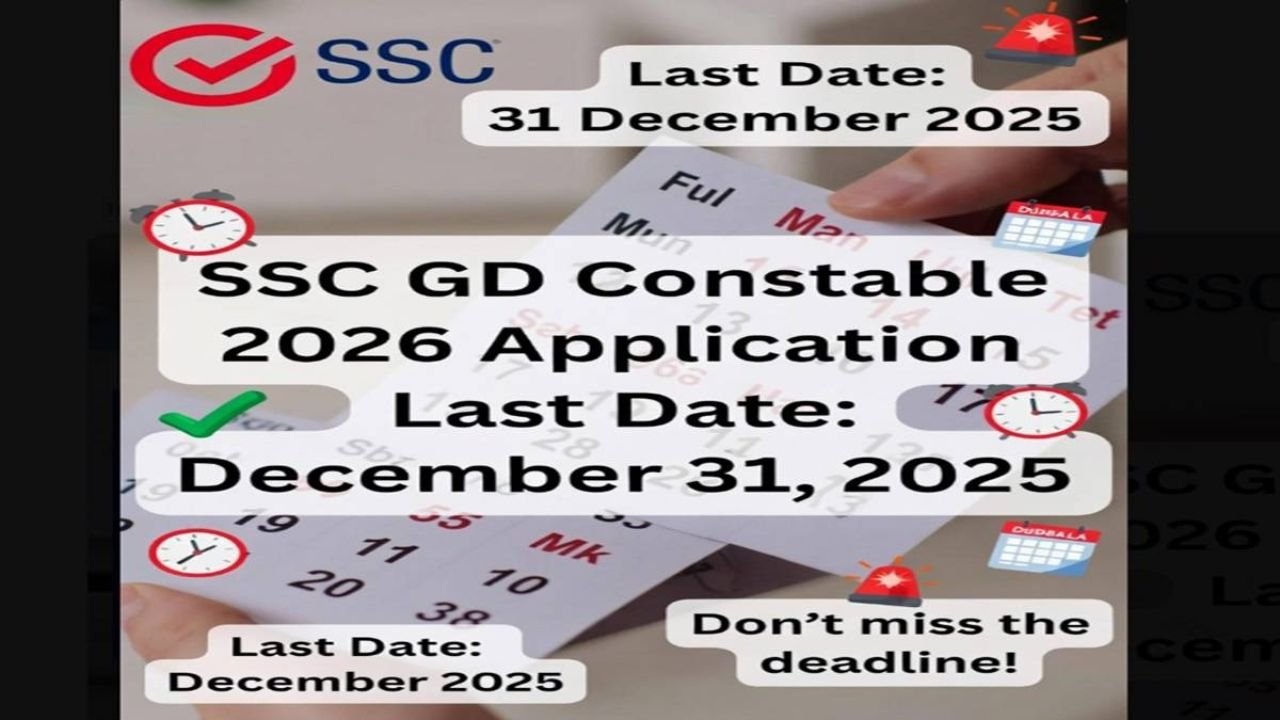 SSC GD 2026 Registration Closes Tonight: Last Date, Vacancy & Apply Link